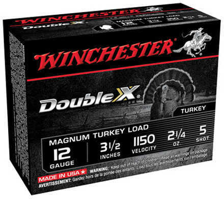 12 Gauge 10 Rounds Ammunition Winchester 3 1/2" 2 1/4 oz Lead #5